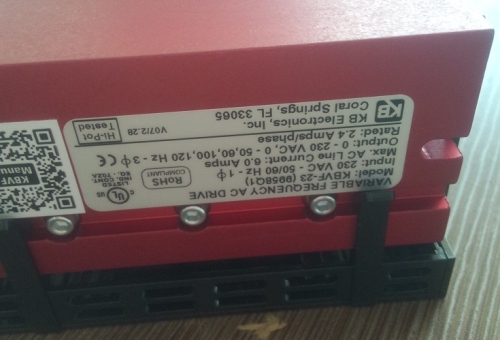 2021.06.22上海盛霞KB ELECTRONICS變頻器到貨照片